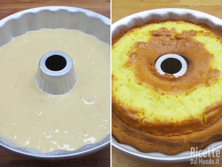 Cuocere la ciambella in forno caldo