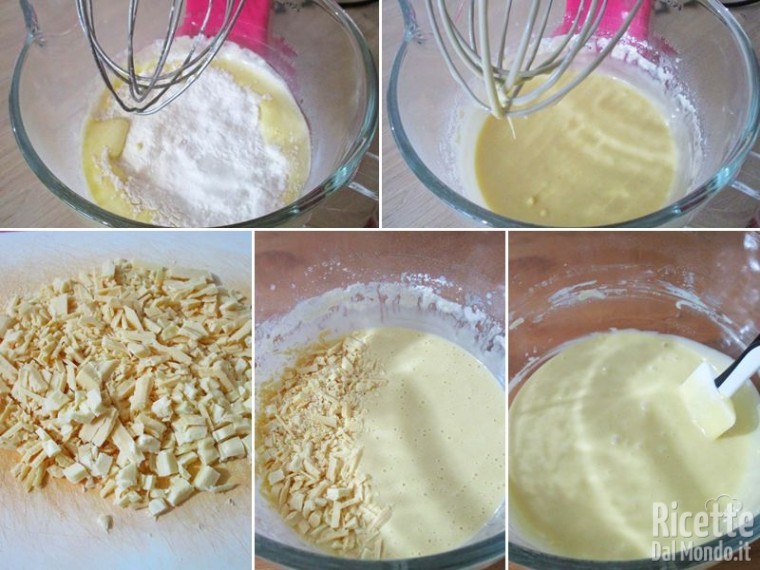 Ciambella soffice con cioccolato bianco 3