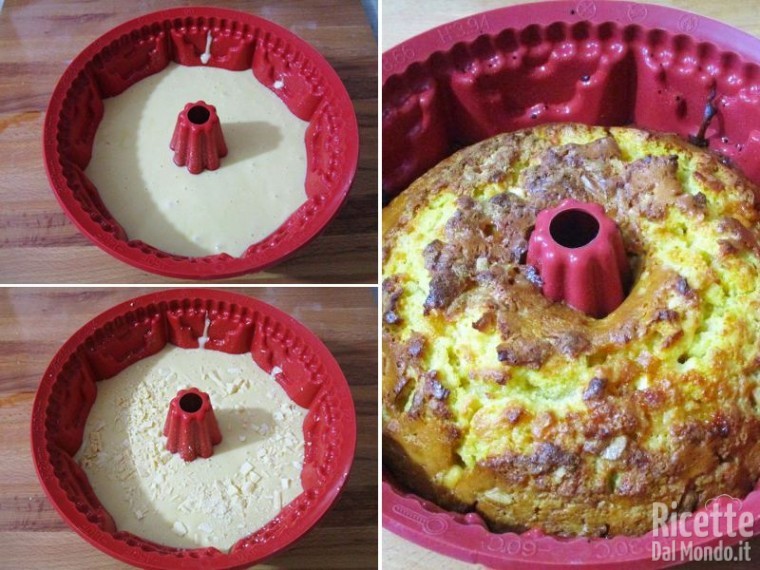 Ciambella soffice con cioccolato bianco 4