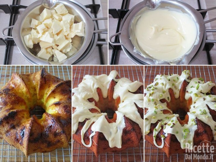 Ciambella soffice con cioccolato bianco 5