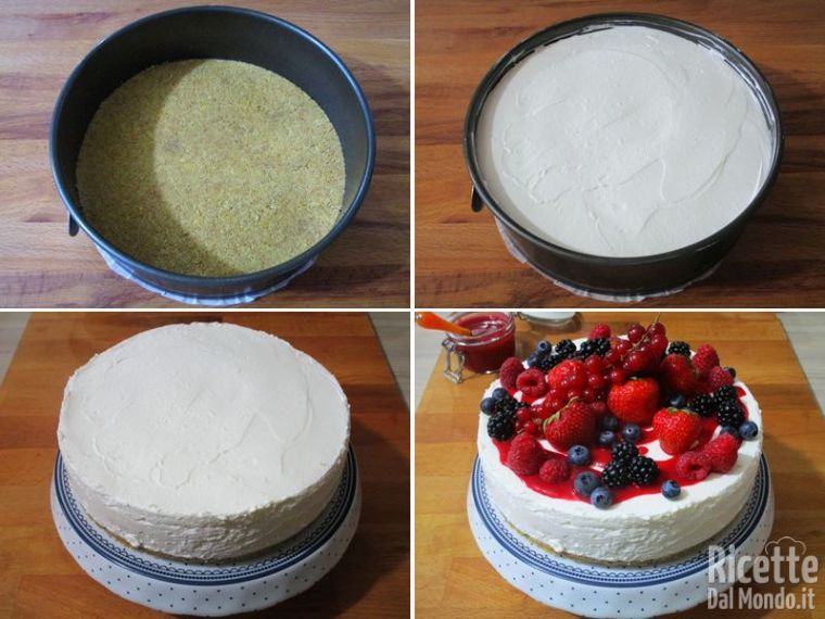 Completare la decorazione della cheesecake