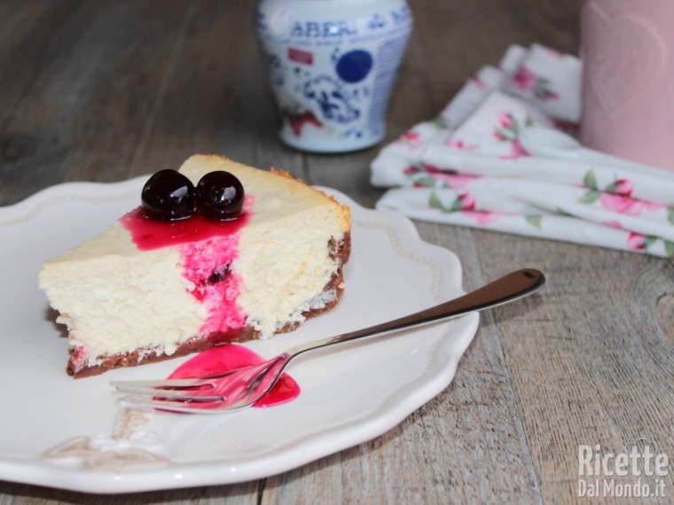 Cheesecake alla Ricotta con Amarene