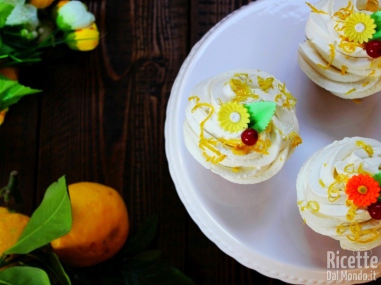 Cupcakes con crema al limone