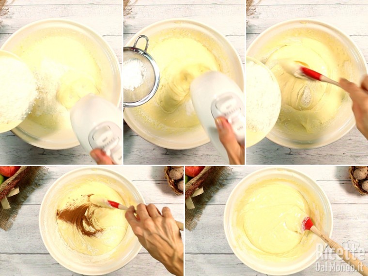 Aggiungere gli ingredienti secchi