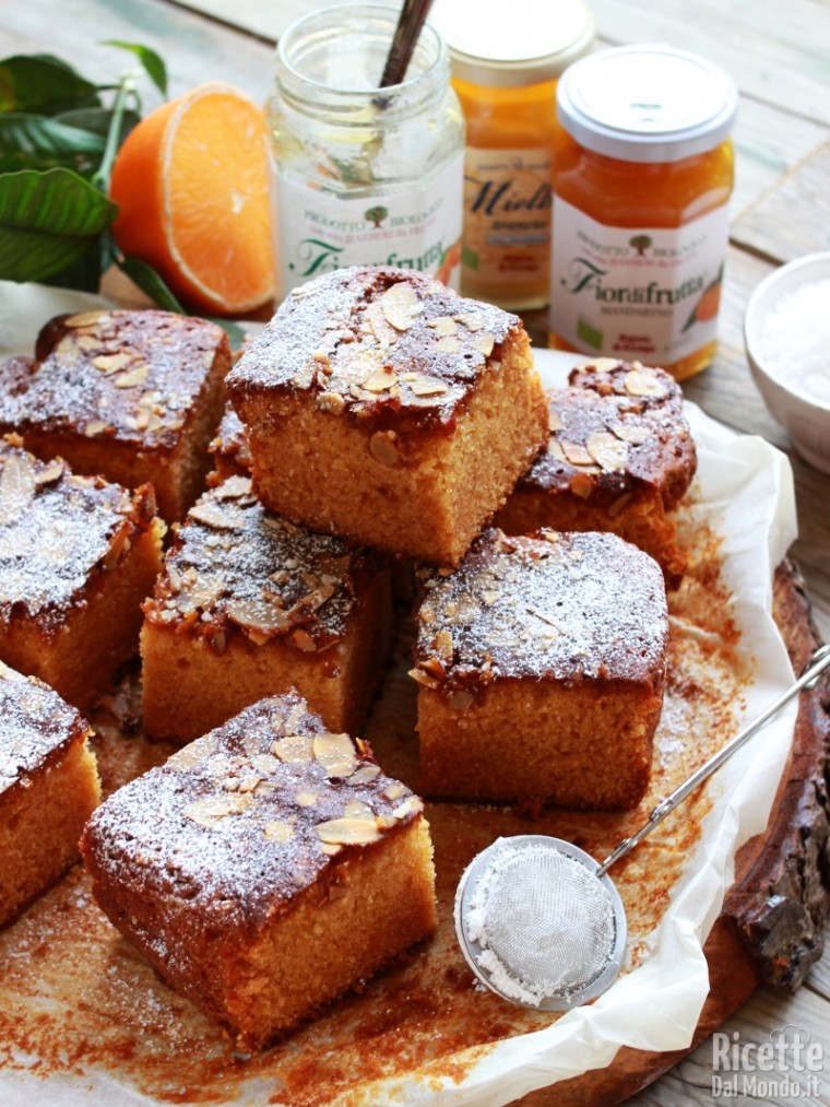 Ricetta dei quadrotti alla marmellata di arancia