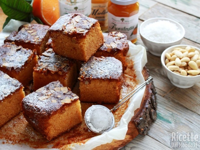 Quadrotti alla marmellata di arance