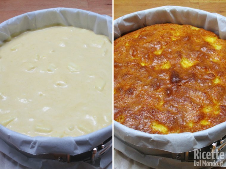 Cuocere la torta in forno caldo