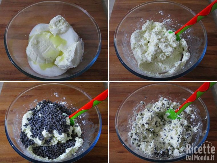 Preparare la crema di ricotta