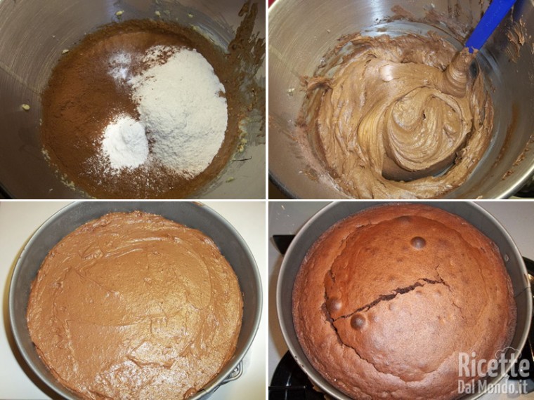 Aggiungere la farina e cuocere la torta