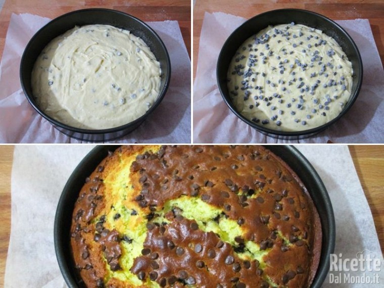 Torta semplice di ricotta e gocce cioccolato 5
