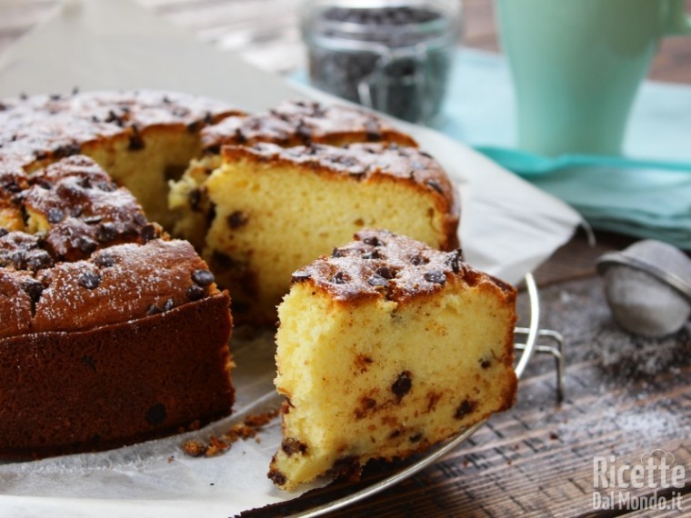 Semplice torta ricotta e cioccolato