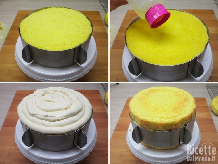 Completare la farcitura della torta