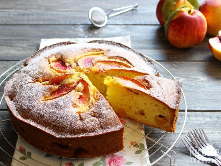 Torta di pesche e yogurt