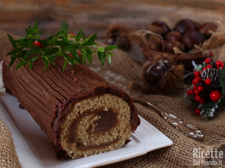 Ricetta del tronchetto di castagne