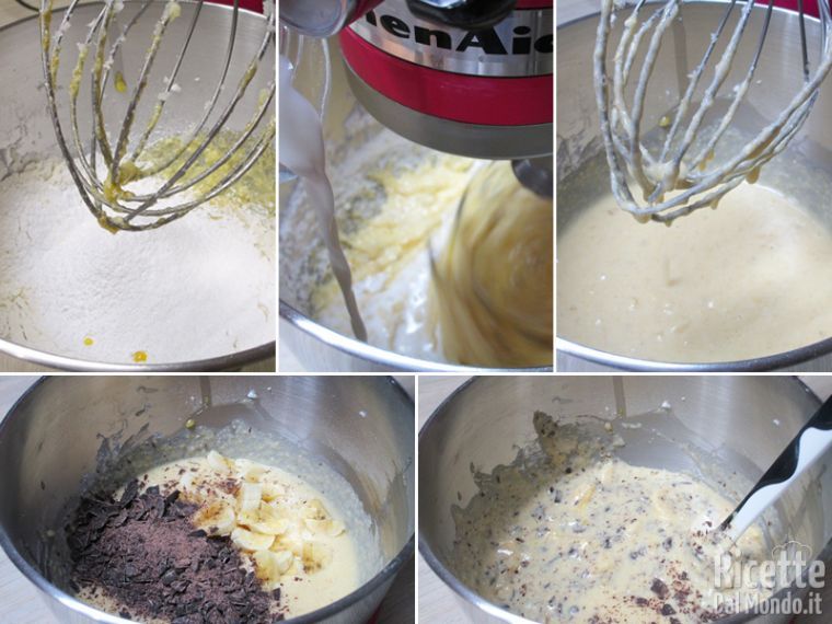 Aggiungere farina e cioccolato