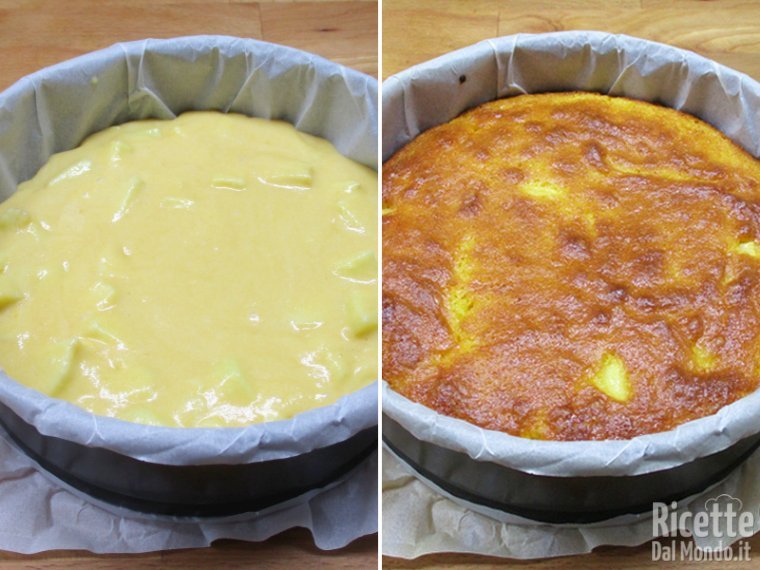Cuocere la torta in forno caldo