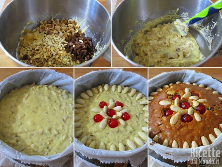 Aggiungere la frutta e cuocere la torta