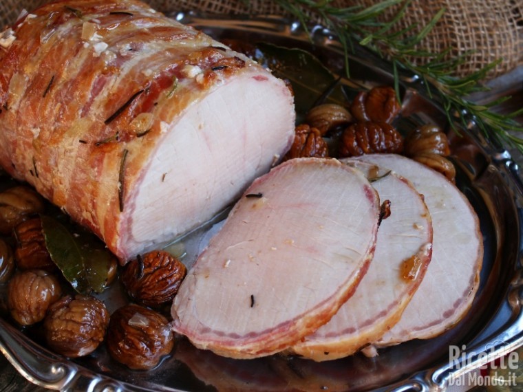 Ricetta arrosto di maiale con castagne