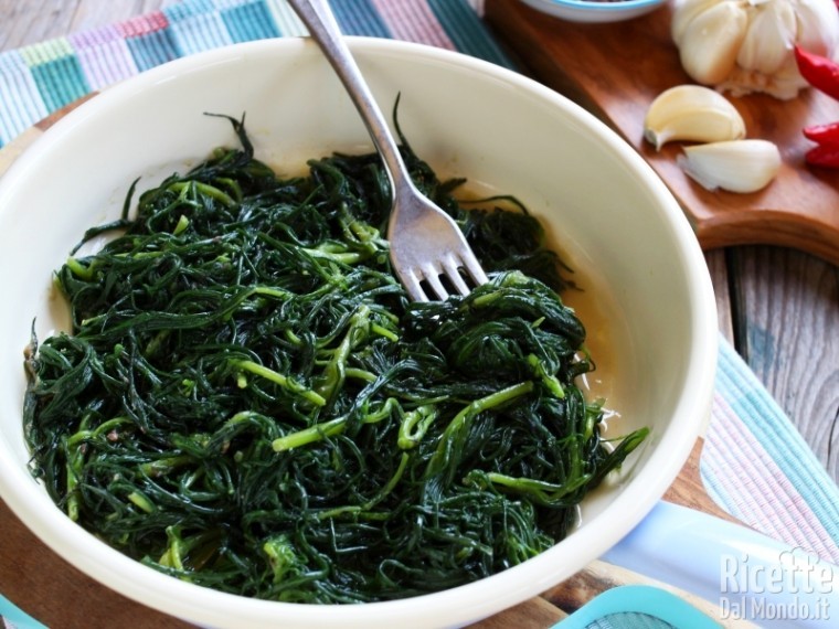 Ricetta barba di frate in padella