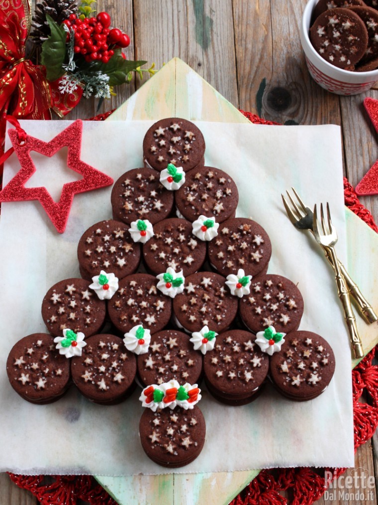 Ricette Dolci Natalizi Facili.Albero Di Natale Di Pan Di Stelle Freddo Senza Cottura Marianna Pas