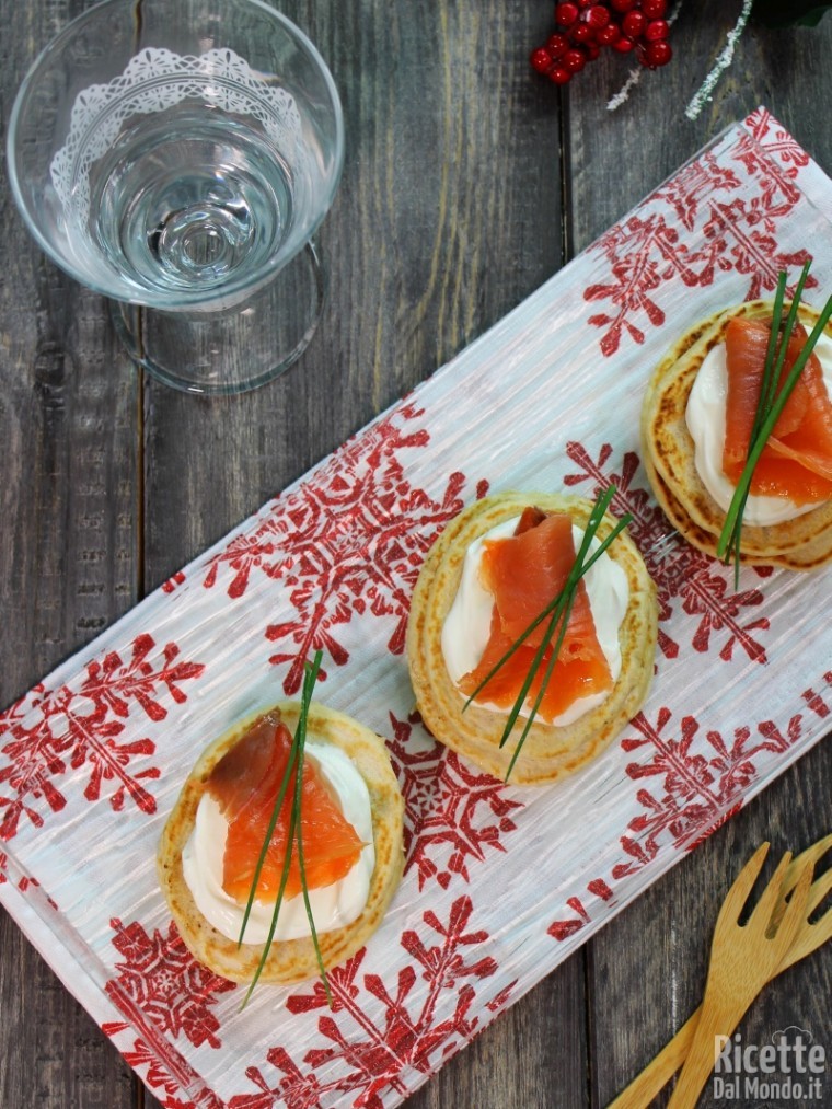 Come fare i Blinis al salmone
