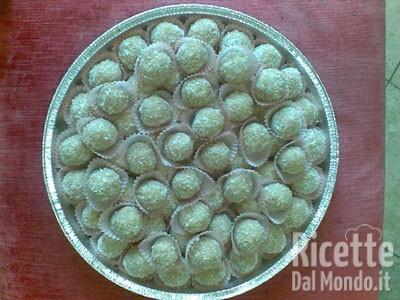 Ricetta Bon Bon al Cocco e Cioccolata Bianca