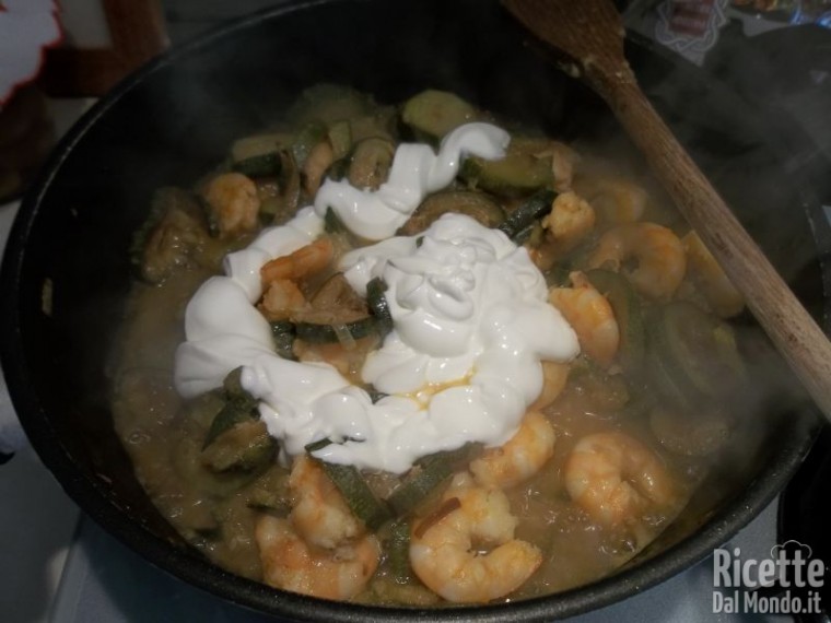 Bavettine con Zucchine e Gamberetti