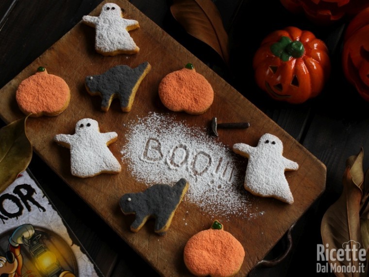 Biscotti alla zucca di Halloween