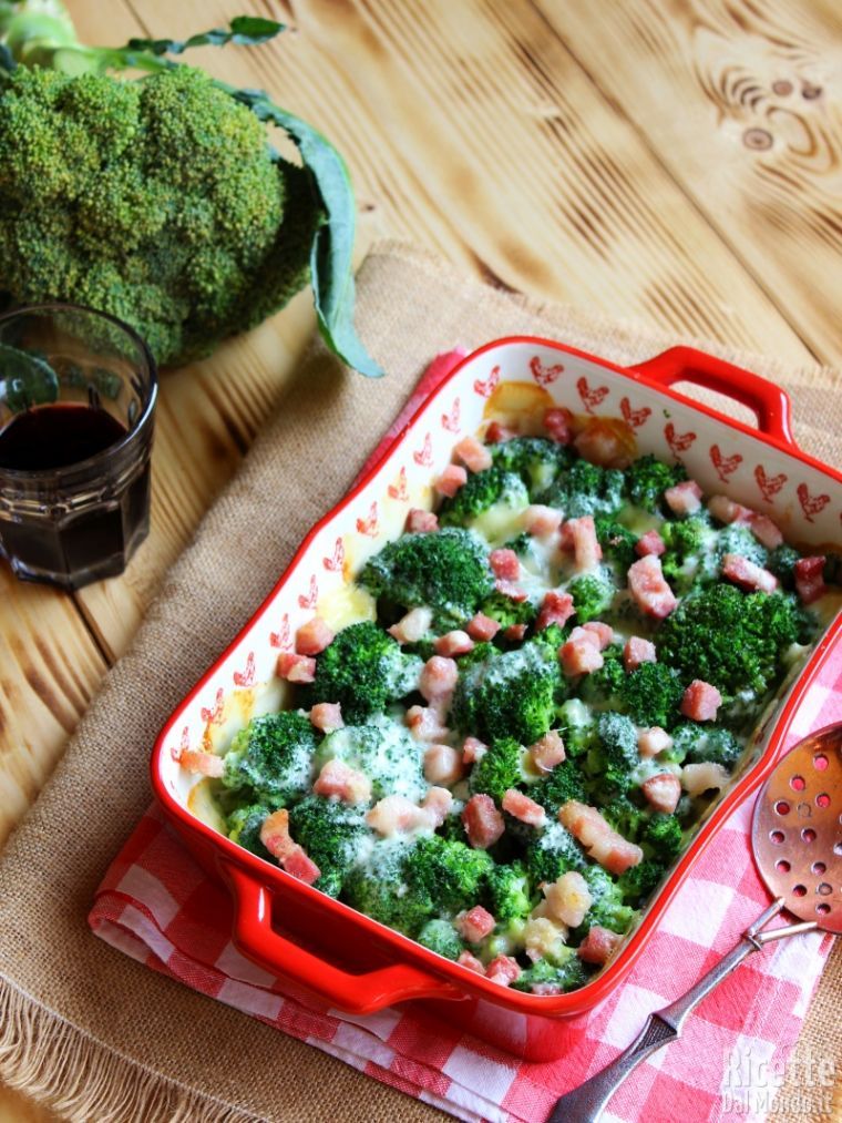 Broccolo gratinato al forno romano