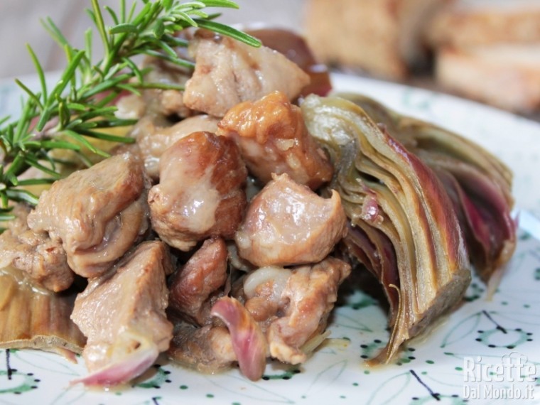 Ricetta bocconcini di agnello con carciofi