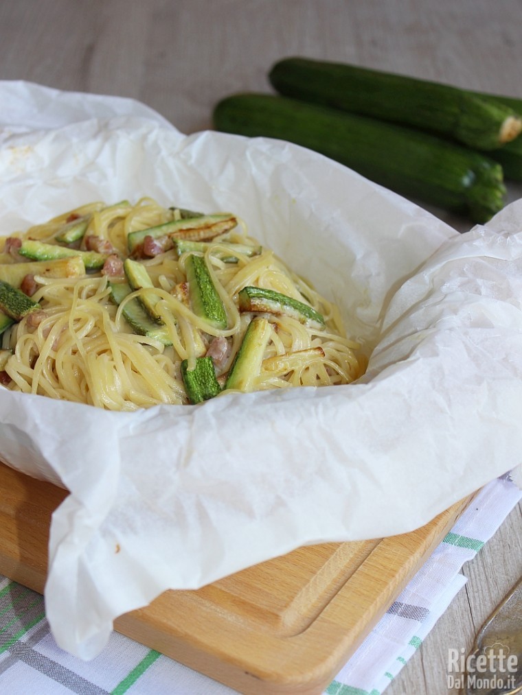 Ricetta bavettine al cartoccio
