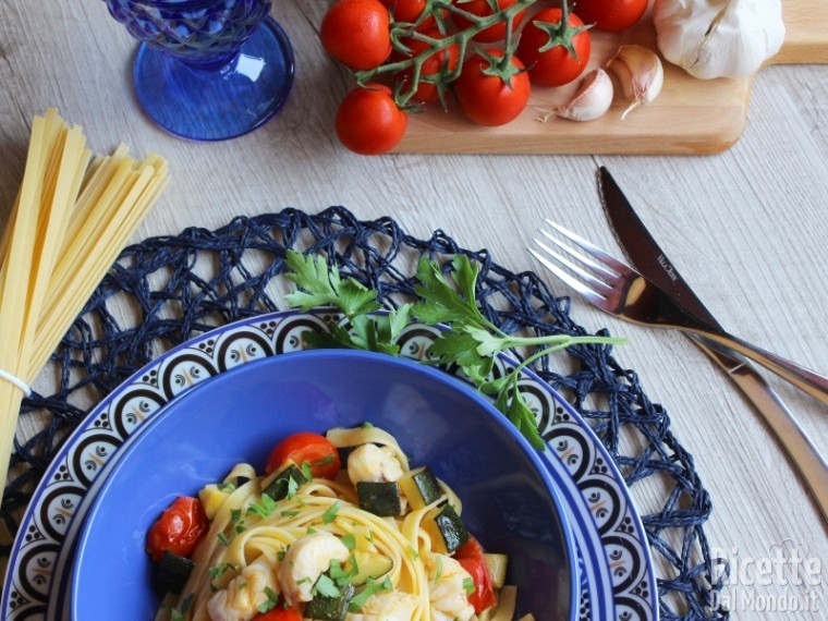 Bavette con coda di rospo