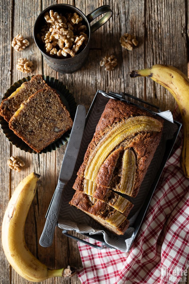 Come fare il banana bread con le noci