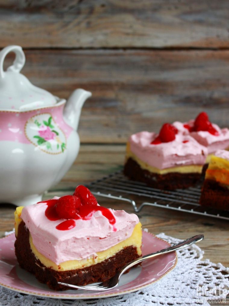 Brownies cheesecake al forno