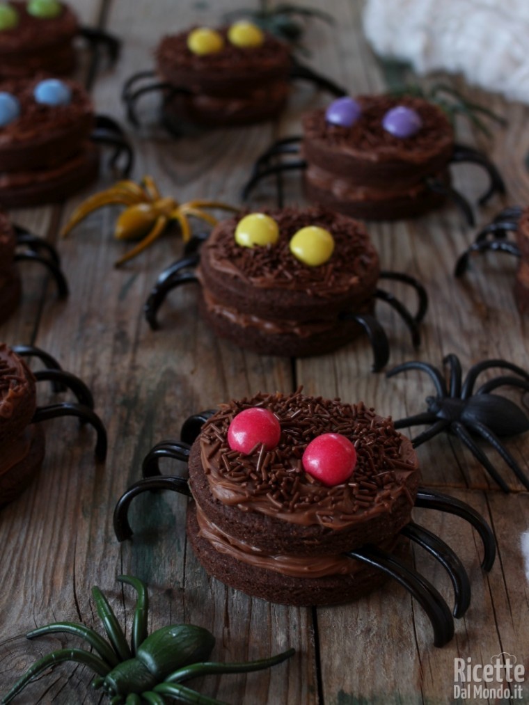 Biscotti ragno al cioccolato