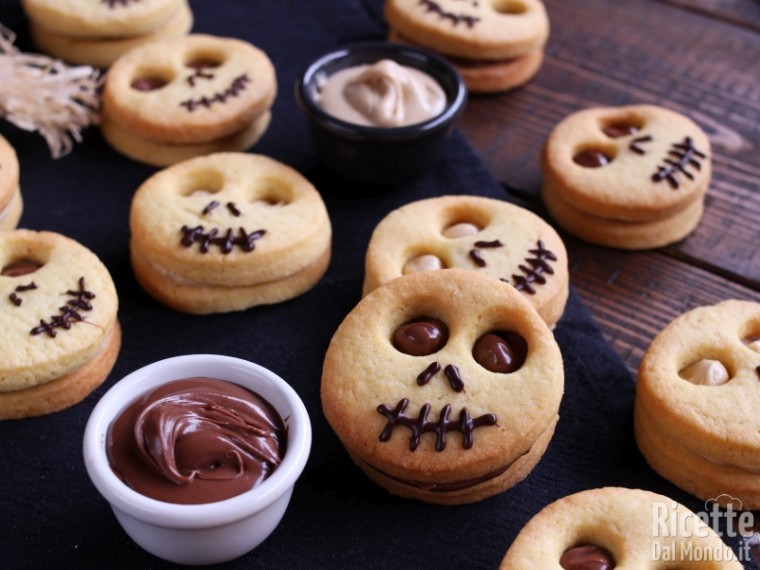 Ricetta biscotti farciti di Halloween