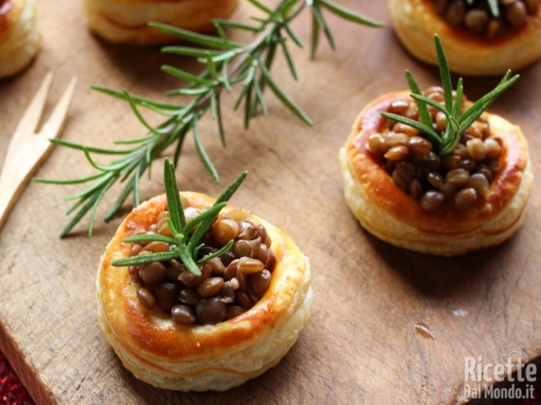 Ricetta bicchierini di lenticchie