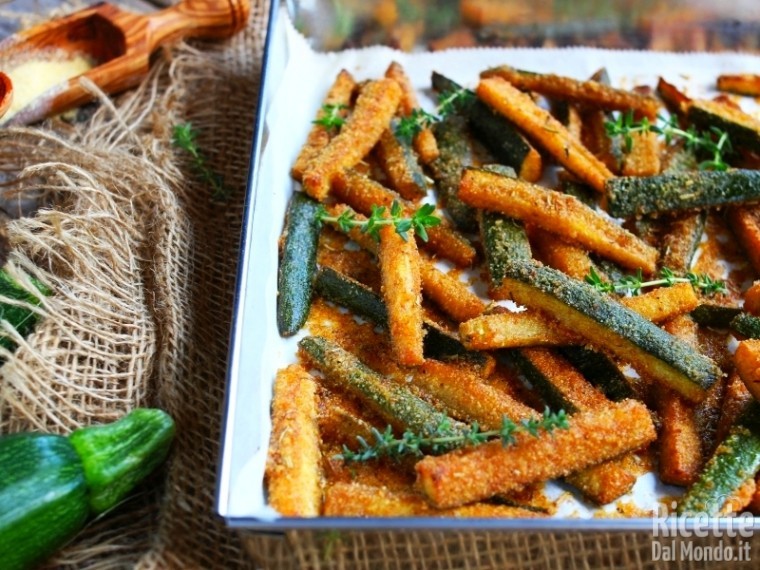 Zucchine croccanti al forno 6