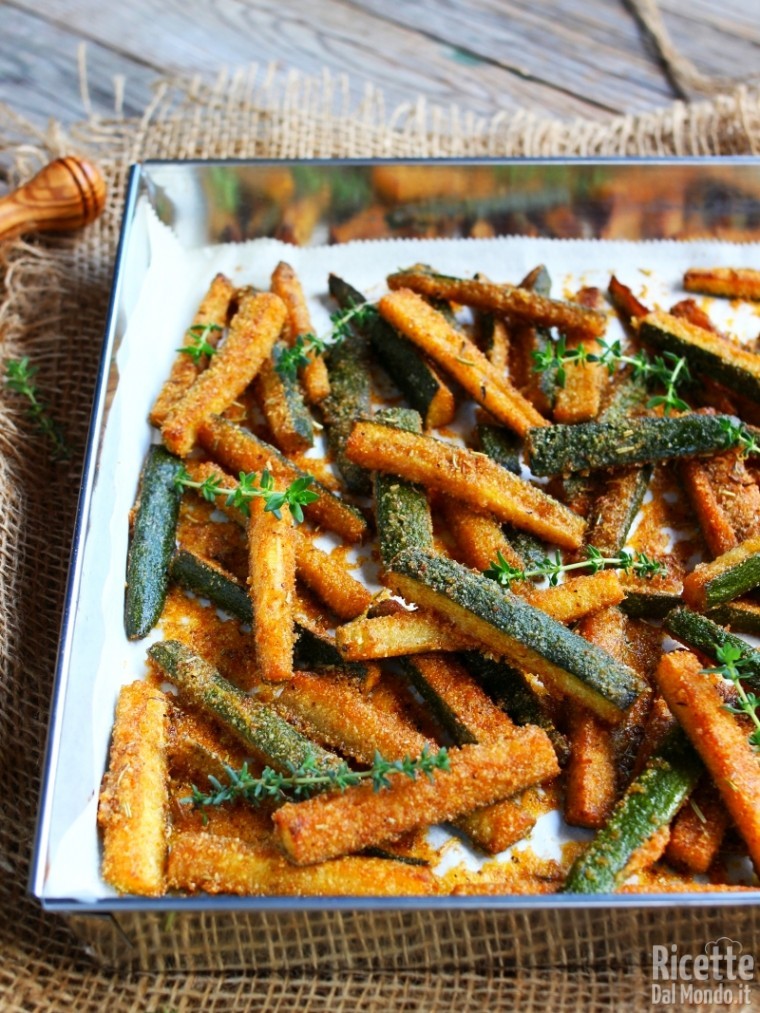 Come fare i bastoncini di zucchine al forno