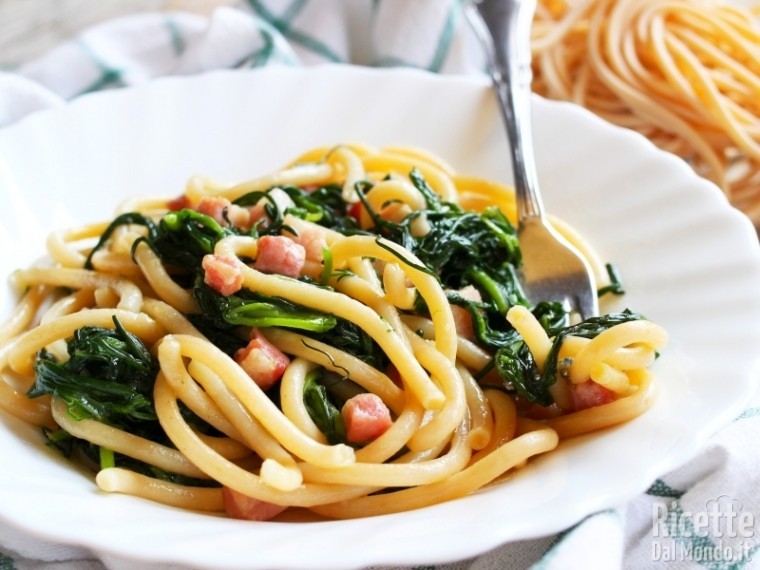 Ricetta bigoli con agretti (barba di frate)