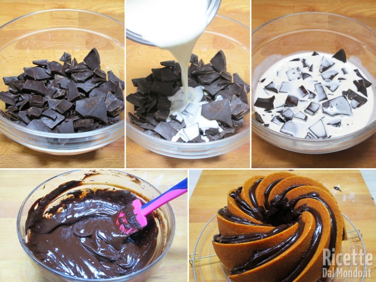Glassare la torta con il cioccolato