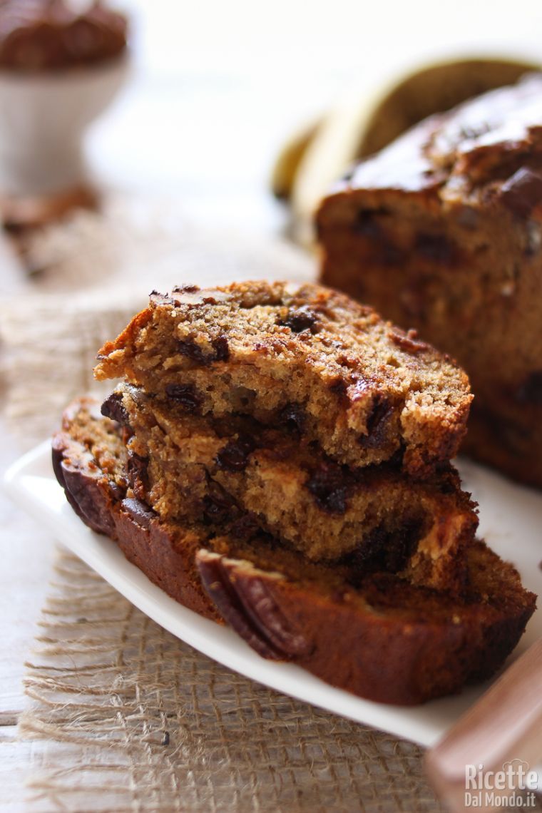 Come fare il banana bread con noci pecan e cioccolato