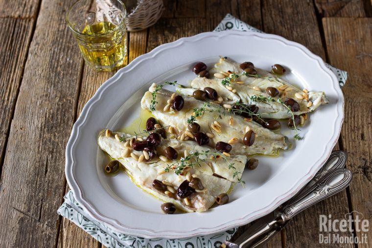 Branzino alla ligure, la ricetta della spigola ponentina