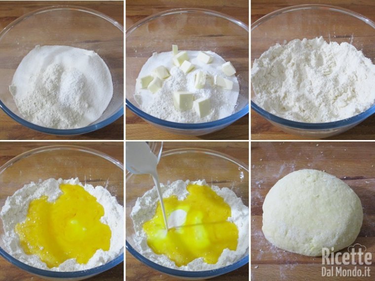 Preparare la pasta frolla alla panna