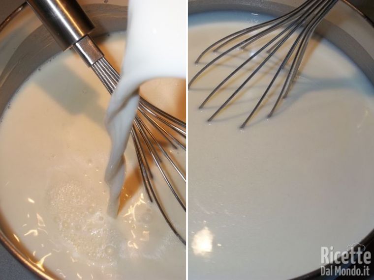 Aggiungere il latte
