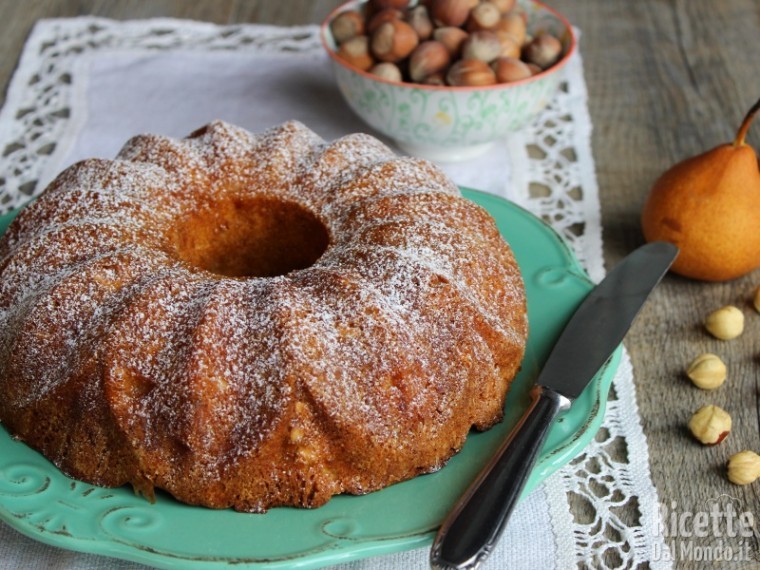 Ciambella di nocciole e pere 6