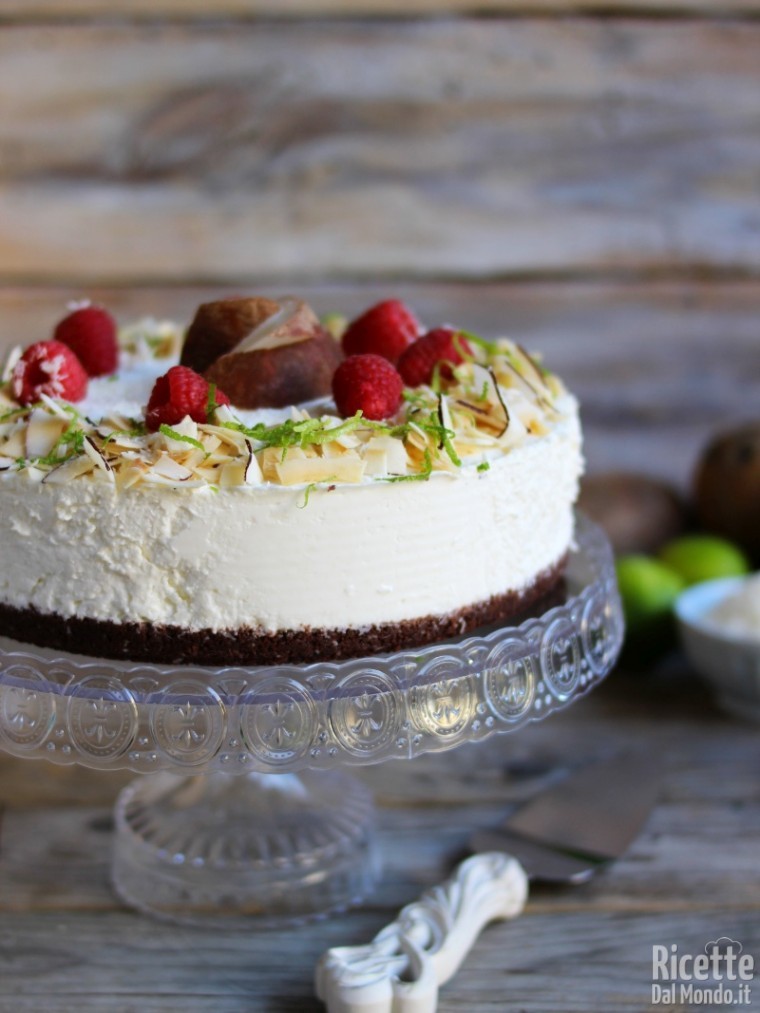 Cheesecake al cocco di RicetteDalMondo.it