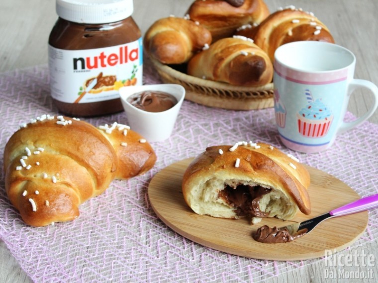 Cornetti di pasta brioche alla Nutella - Ricette Bimby