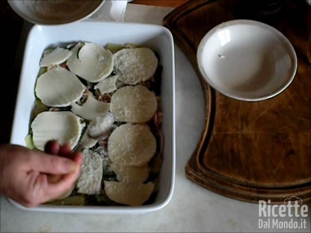 Coste al forno con Mozzarella