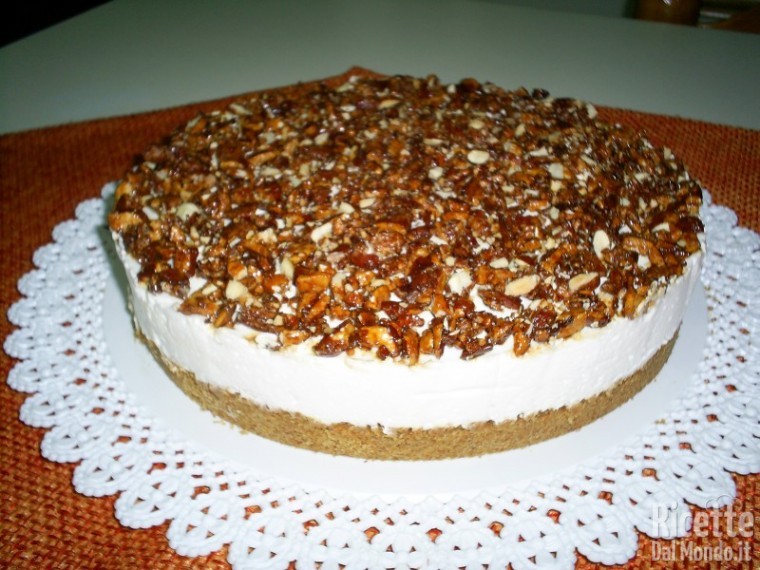 Ricetta Cheesecake al Croccantino di Mandorle